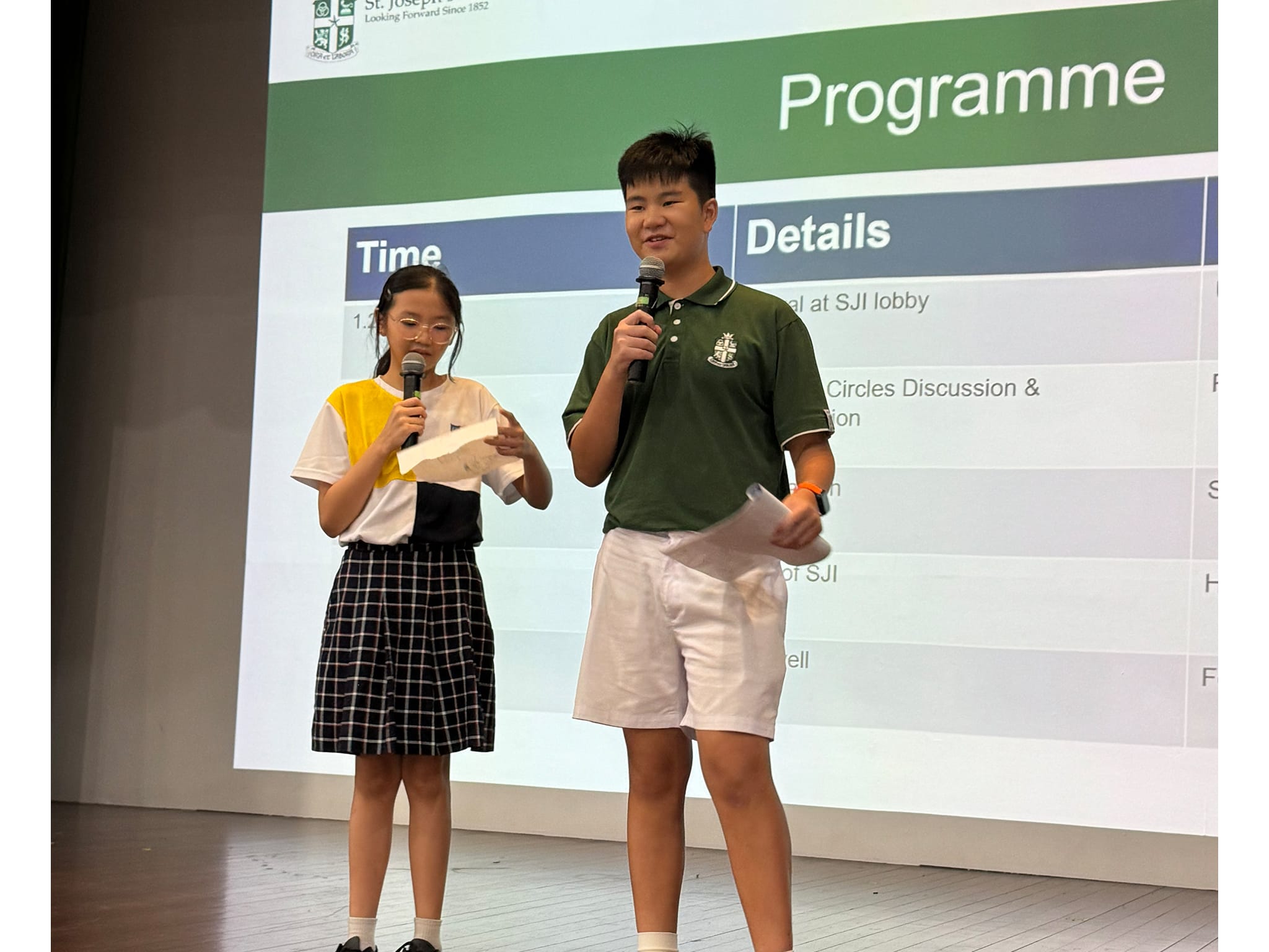 Other students on stage for BURP